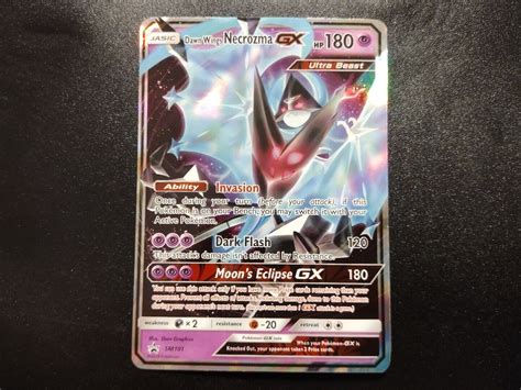 Mavin Dawn Wings Necrozma Gx Sm Full Art Black Star Promo Pokemon