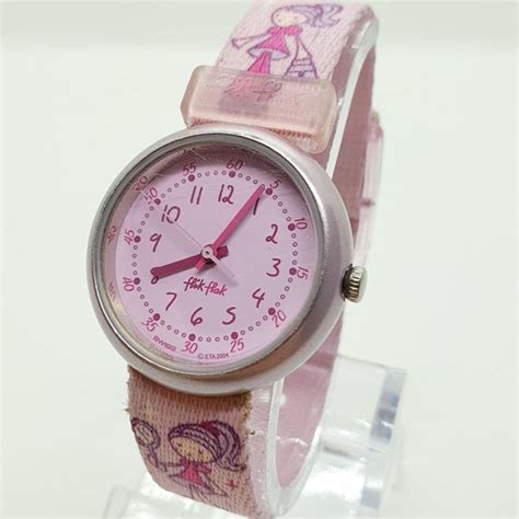 2004 Pink Flik Flak Watch for Girls and Women | Cute Fashion Girls Wat ...