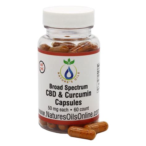 Broad Spectrum Cbd Capsules 50mg 60ct Nature S Oils