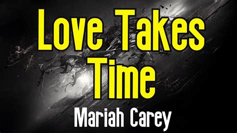 Love Takes Time Karaoke Mariah Carey Youtube