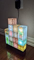 Amazon Paladone Minecraft Block Building Lamp With Steve Creeper