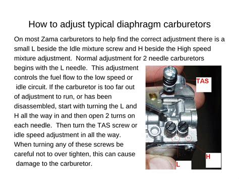 Pdf How To Adjust Typical Diaphragm Carburetors Zama How To