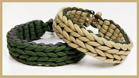 Paracord Bracelet Wide Endless Falls Bracelet Design Without Buckle