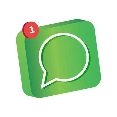 Icono de mensaje. icono volumétrico 3d para chat | Vector Premium