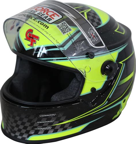 G Force Racing 13005xlgyl G Force Revo Graphics Sa2020 Helmets Summit