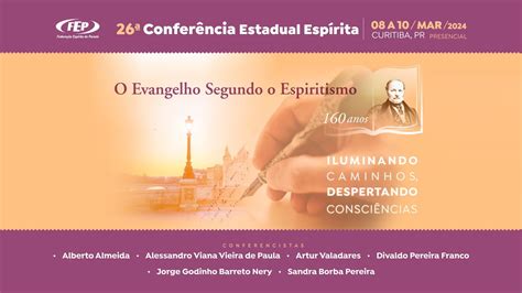 O Evangelho Segundo O Espiritismo Confer Ncia Estadual Esp Rita