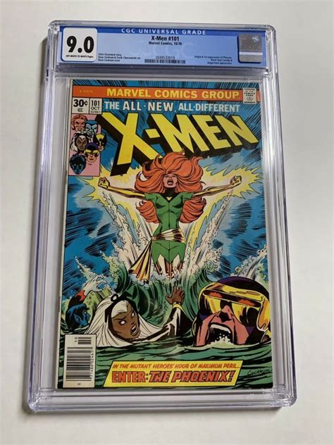 Uncanny X Men 101 Cgc 9 0 Ow W Pages 1st Phoenix Marvel Bronze Age