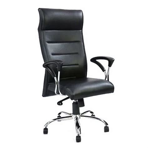 Leather Seat Black Modular Office Chair at Rs 4500 in Ahmedabad | ID ...