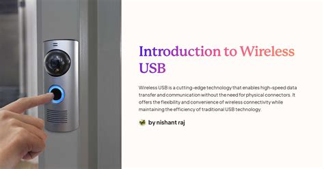 Introduction to Wireless USB