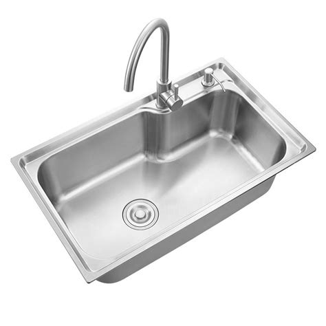 Insert Kitchen Sink Stainless Steel 304 Handmade Chrome Color