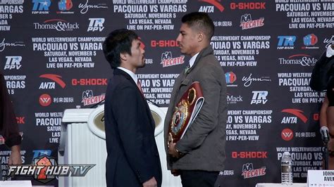 Manny Pacquiao Vs Jessie Vargas Final Press Conference Face Off Video