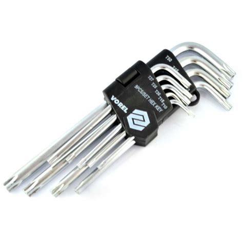 Zestaw kluczy TORX T10 T50 Vorel 56478 9szt Sklep dla robotyków