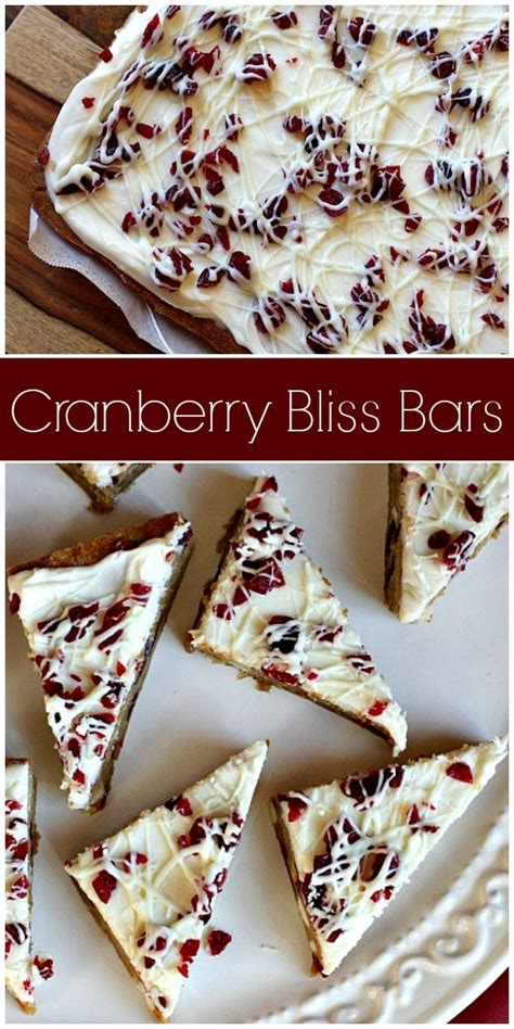 Cranberry Bliss Bars Recipe Girl