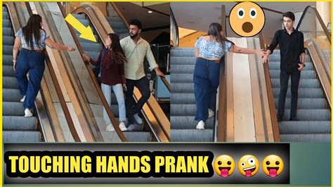 All Time Hits Touching Strangers Hands Escalator Prank Preetika