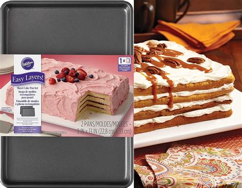 Amazon Deal Wilton Easy Layers Sheet Cake Pan 2 Piece Set