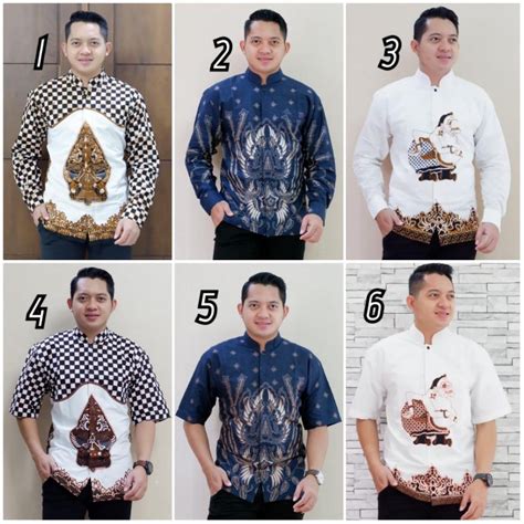 Semar Koko Batik Solo Shirt Koko Batik Full Furing Koko Batik Eid White