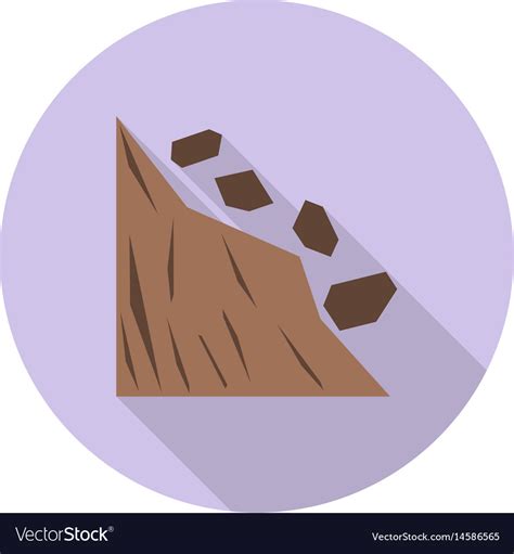 Landslide Royalty Free Vector Image - VectorStock