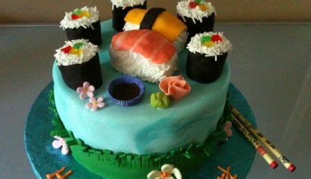 Ikura Sushi Roll Cake - CakeCentral.com