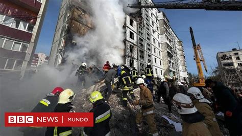 Una Ola De Ataques Con Misiles Rusos Contra Ciudades En Ucrania Deja Al