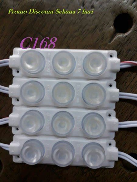 Jual LED Modul Strip 3 Mata Besar 3Watt 12Volt Di Lapak C168 Bukalapak