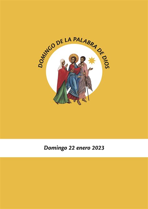 Gui N Sugerido Para La Misa Del Domingo De La Palabra De Dios La