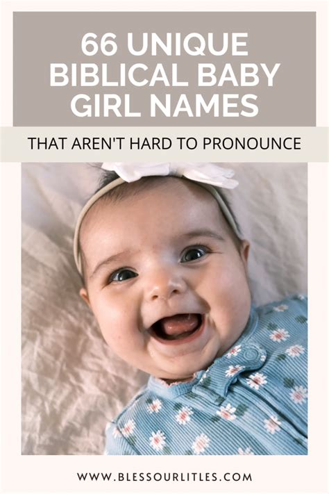 66 Unique Biblical Girl Names That Are Pretty + Unheard Of - Bless Our ...