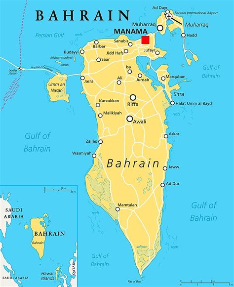 Gulf Of Bahrain - WorldAtlas