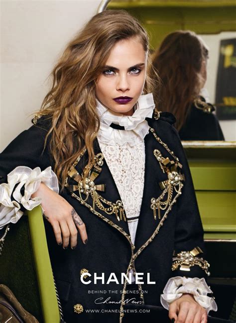 Cara Delevingne Goes Dark for Chanel Ad