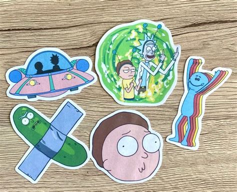 Rick And Morty Sticker Set Matte Vinyl Stickers Standard Etsy