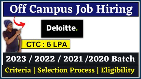 MPL Deloitte Off Campus Off Campus 2023 2023 Batch Hiring Off