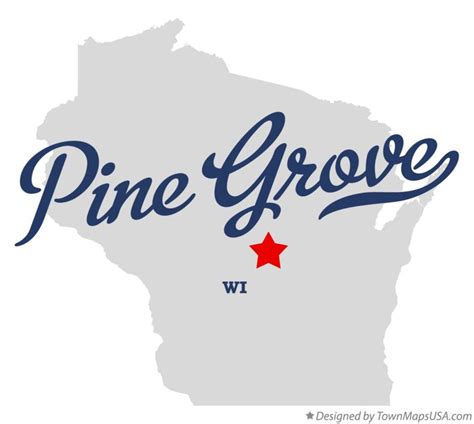 Map of Pine Grove, WI, Wisconsin