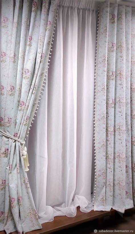 Комплект штор Розы Шебби-шик в интернет-магазине Ярмарка Мастеров по ...