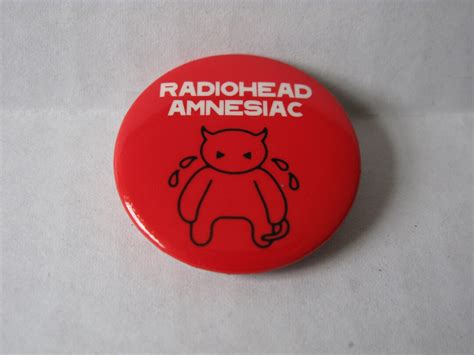 Radiohead Amnesiac Promo Pin 2001 Minotaur Button Vintage Rare Etsy