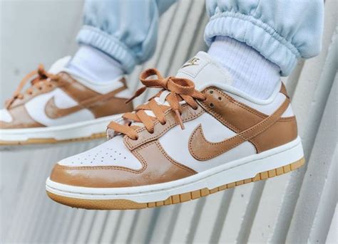 Nike Dunk Low Lx Ale Brown Ostrich Cuir Brillant Fj En