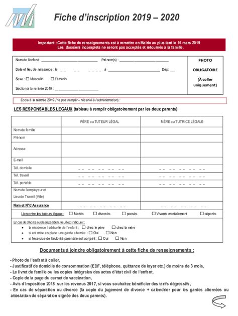 Fillable Online Fiche De Renseignements Commune D Onnaing Fax Email