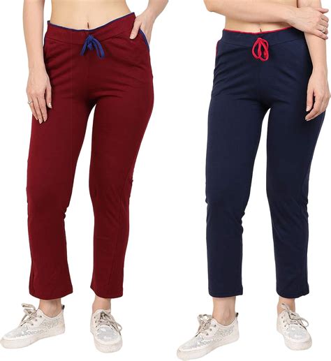 Buy Diaz Plain Stylish Track Pants For Women For Daily Use Cotton