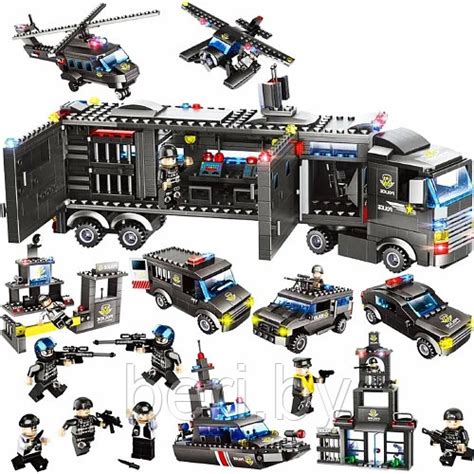 LX.A323 Конструктор City 8 в 1 "Полицейский фургон", Аналог LEGO, 1102 ...