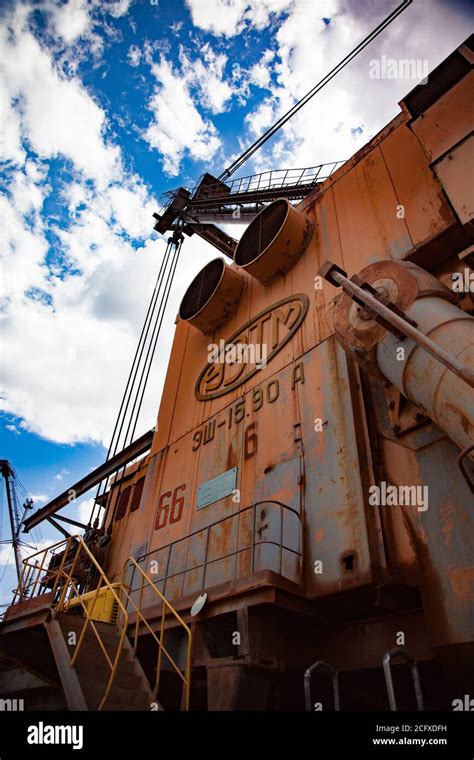 Aluminium Ore Mining And Transporting Bauxite Clay Mine Close Up Of