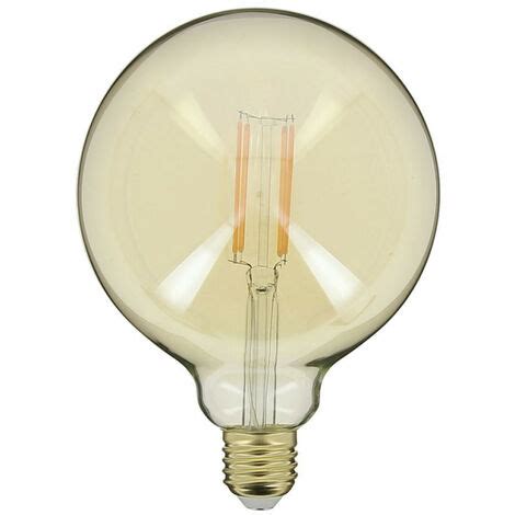 Xanlite Ampoule LED Globe G95 Vintage au verre ambré culot E27