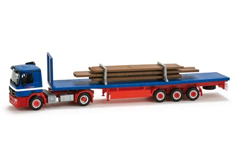 Herpa Mercedes Benz Actros M Stake Semitrailer With Common Rafter