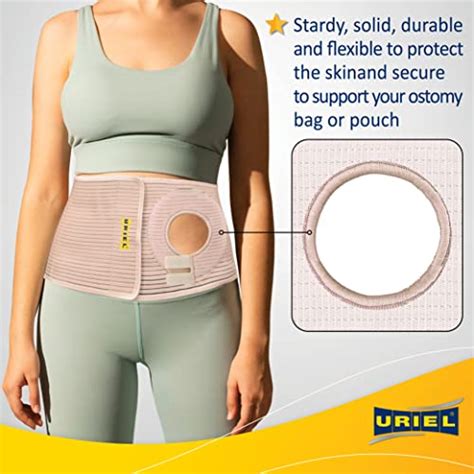 Uriel Abdominal Ostomy Belt For Post Operative Care After Colostomy