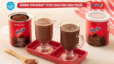 4 Bebidas Nescau Hoje Eu Faço Receitas Nestlé YouTube