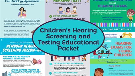 Childrens Hearing Screening And Testing Educational Packet Audiology