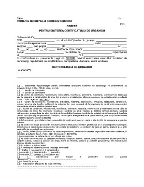 Fillable Online Varoshaza Cerere Pentru Emiterea Certificatului De