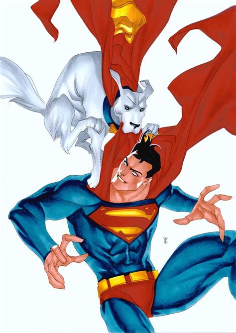 Superman and Krypto by Thony Silas