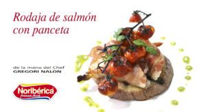 Rodaja de salmón con panceta NORIBERICA