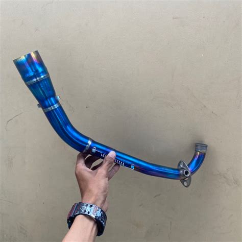 Jual Pipa Leher Warna Bluemon Pcx Inlet Dan Mm Shopee Indonesia