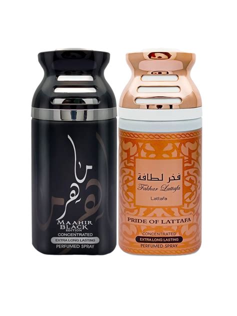 Buy Lattafa Fakhar Pack Of 2 Perfumed Body Spray 250ml Deodorant For