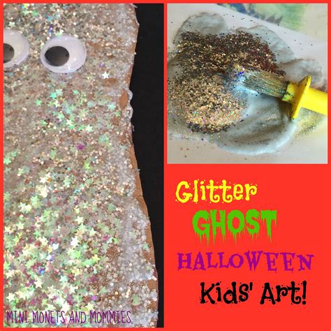 Mini Monets and Mommies: Glitter Ghost Halloween Puppet
