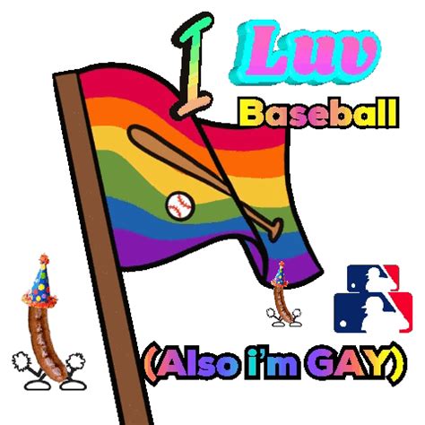Gay Bros Gay Baseball Sticker Gay Bros Gay Baseball Gay Baseball Fan Discover Share GIFs